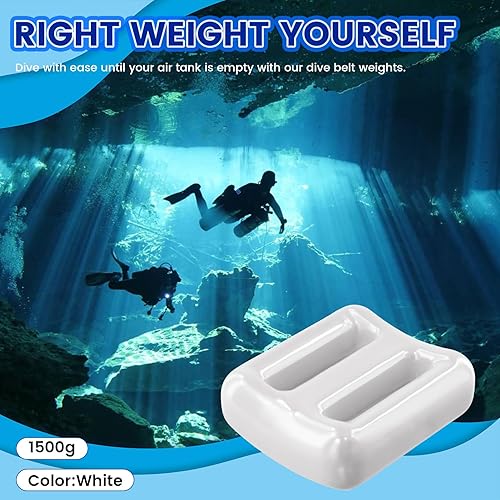Nudiuhis Tauchgewichte für Gerätetauchen, Gewichtsgürtel, Beschichtetes Blei, Tauchgewichte, Beschichtete Tauchgewichte, Tauchgürtelgewichte 1500 G,