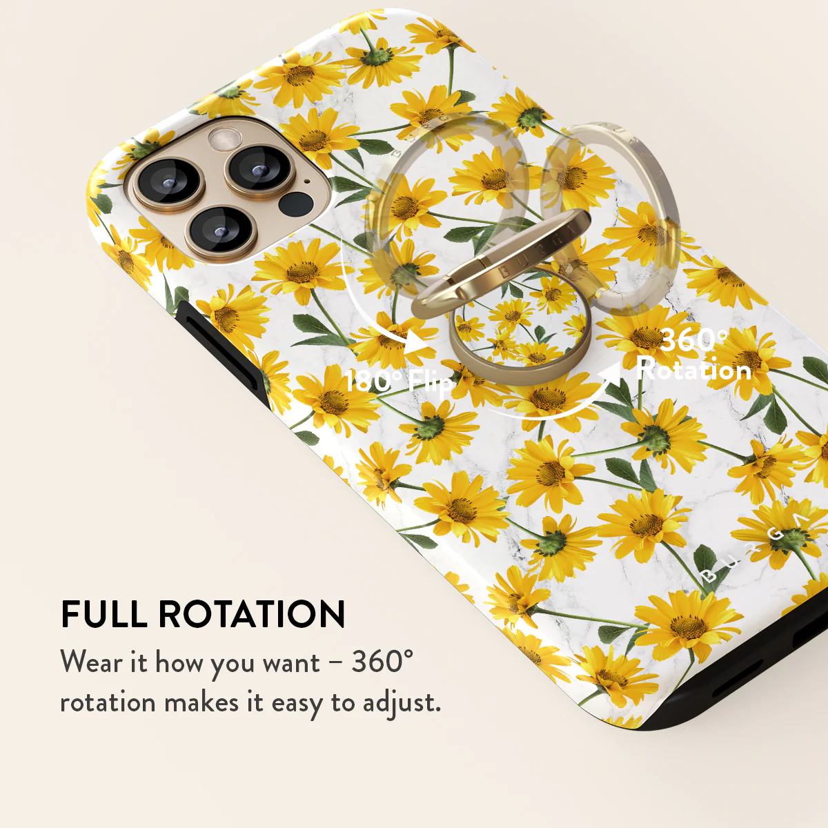 Summer Scent - Yellow Flower Adhesive Ring Holder