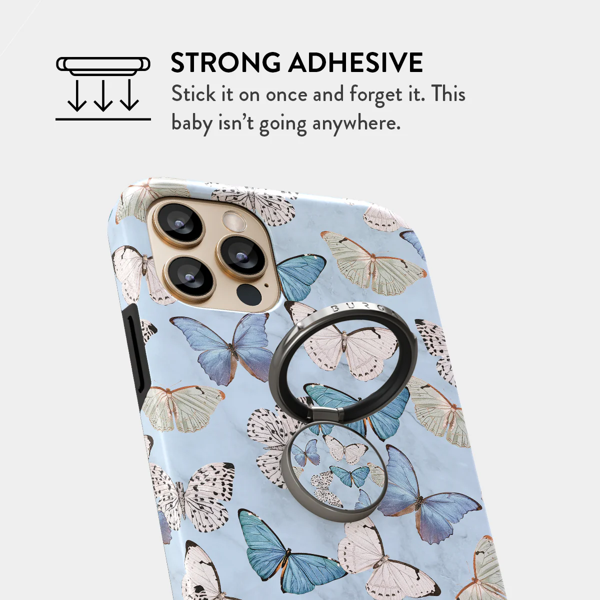 Give Me Butterflies - Adhesive Ring Holder