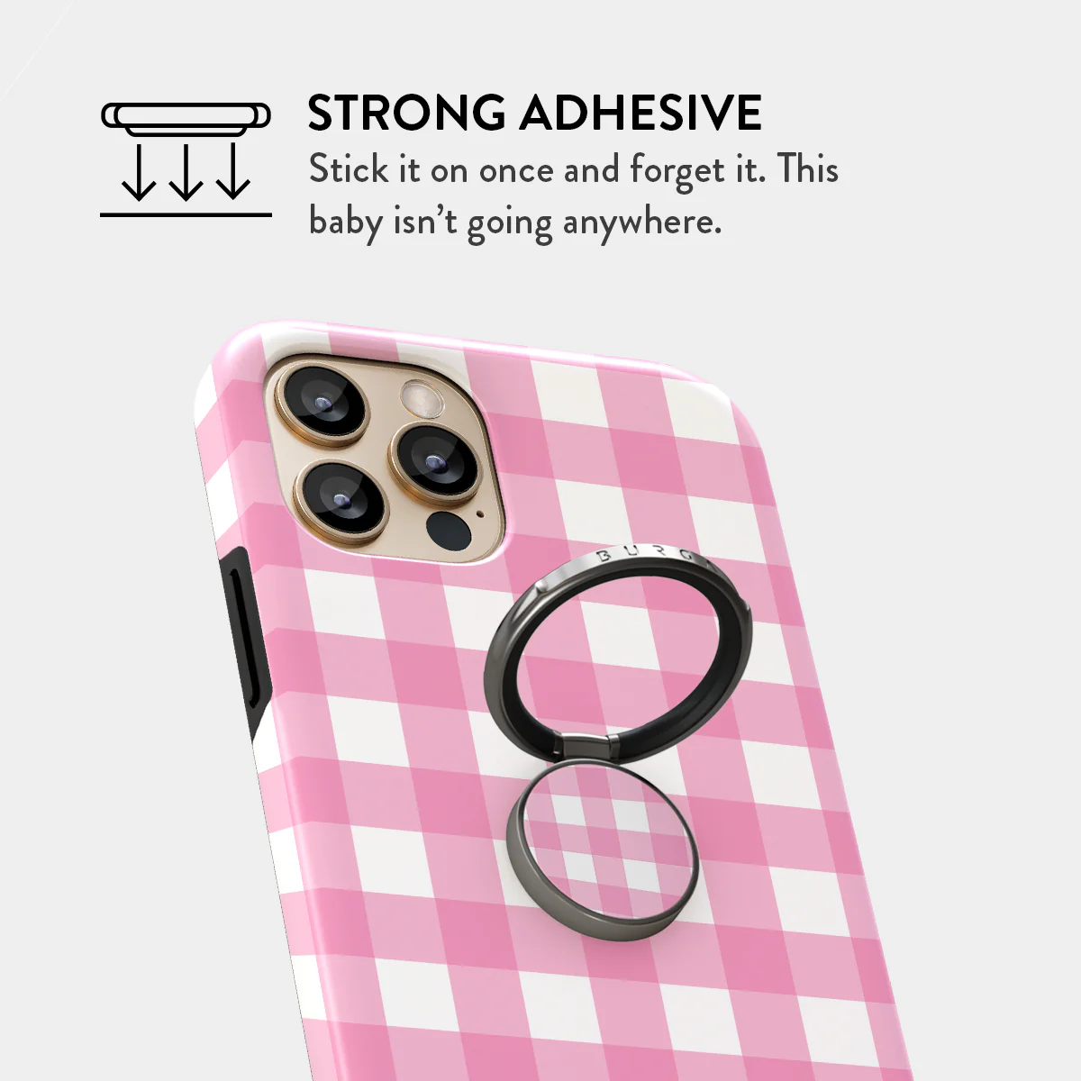 Think Pink - Adhesive Ring Holder