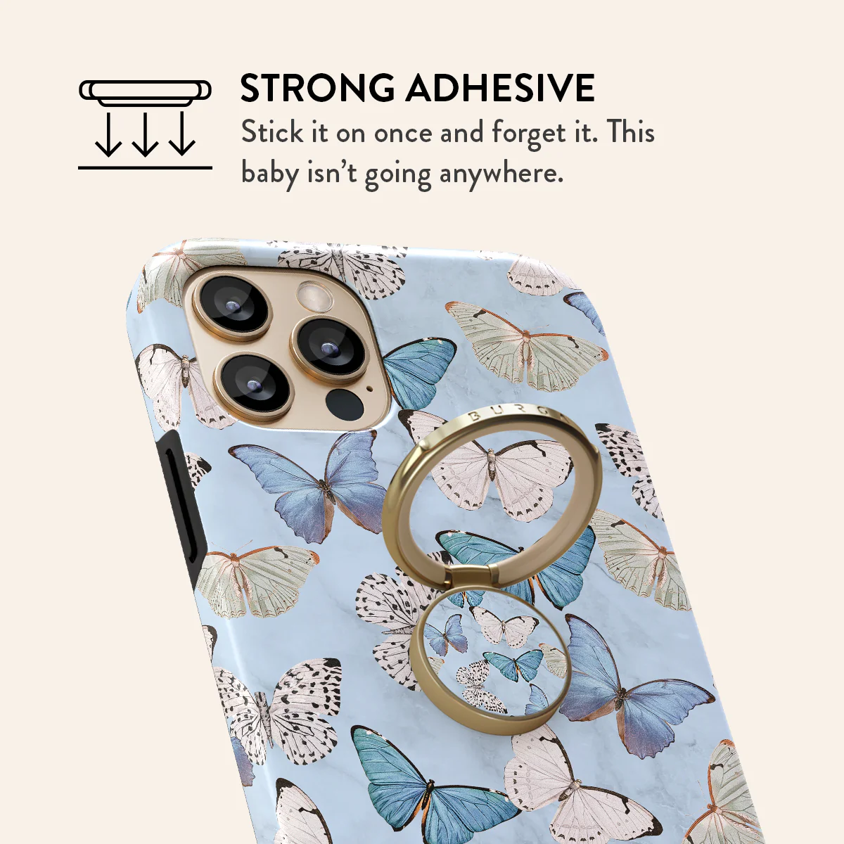 Give Me Butterflies - Adhesive Ring Holder