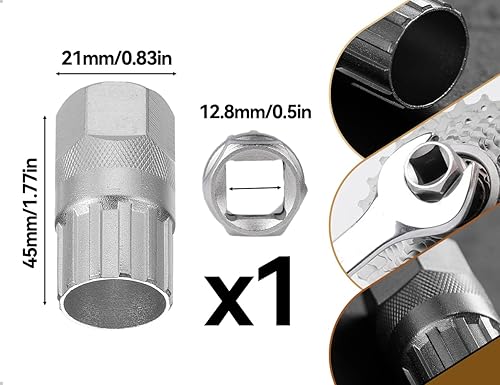 Emezddo Fahrrad Kassette Werkzeug,Zahnkranzabzieher Zubehör,Kassettenabzieher,Freilauf Entferner Reparatur Tool,Kompatibel mit Shimano Fahrrad,verwendet für Zuhause Reparaturwerkstatt