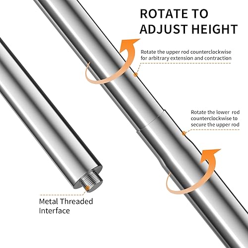 LQDMAER Freistehender vertikaler Sprungmesstester, vertikales Sprungmesswerkzeug, 1,08–3,49 m, verstellbare Höhe, vertikale Sprungstange für Erwachsene oder Jugendliche