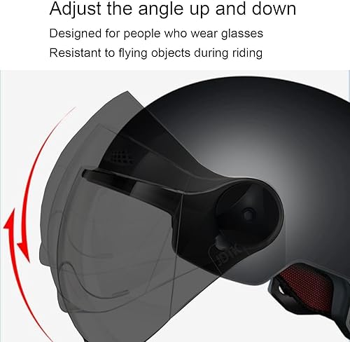 SVCEQZE Fahrradhelme, 26 x 20 x 18 cm, hochschützend, stoßdämpfend, Halb-Scooter-Helme, Dirtbike-Helme, Erwachsene, Kopfschutz für Mountainbikes, Rennräder, Elektro-Scooter