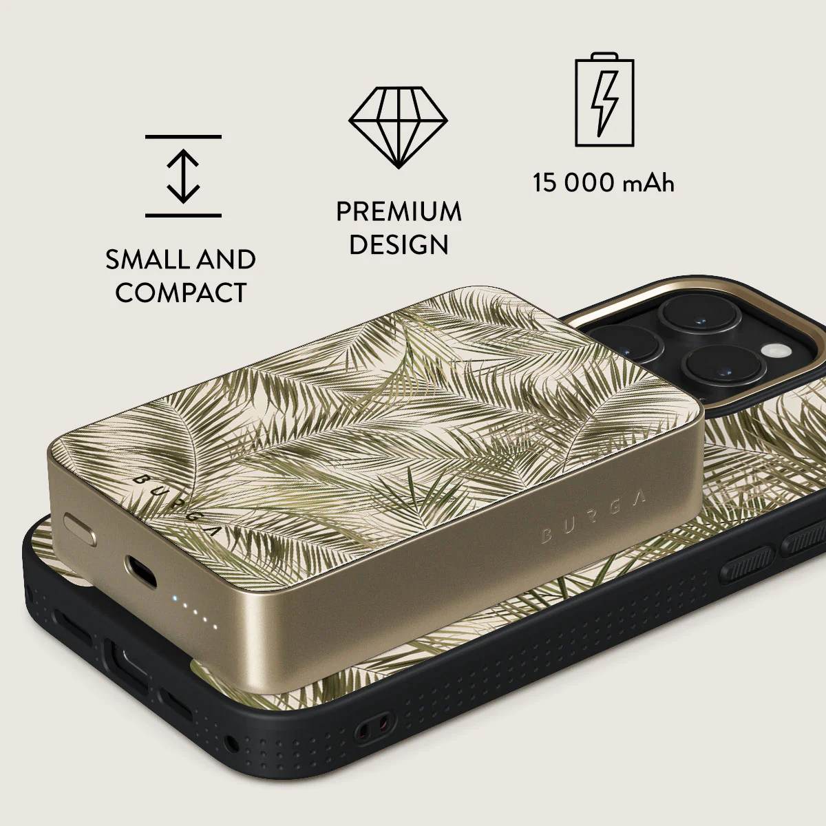 Happy Place - Palm Magnetic Power Bank