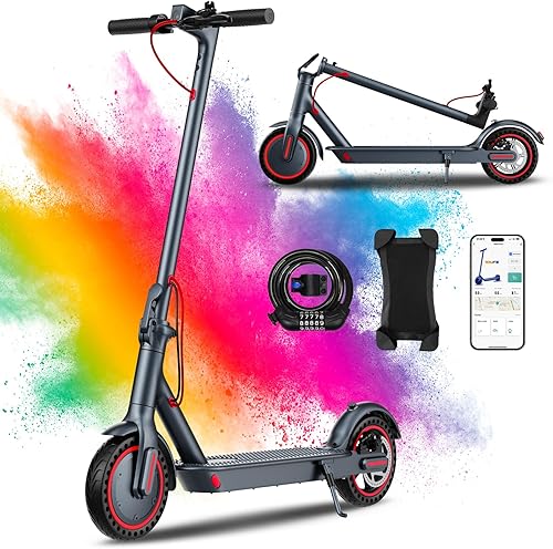 QnQ E Scooter, 2025 8,5 Zoll Faltbarer Roller, 500 W/20 km/h Motor, 25 km Reichweite, pannensichere Wabenreifen, APP-Steuerung und LED-Anzeige, 36 V 7,5 Ah Akku, max. 120 kg