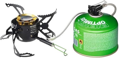 Optimus Multifuelkocher Polaris Optifuel Kocher mit 400 ml Brennstoff Flasche