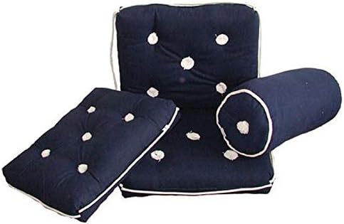 Osculati Rolle Baumwollkissen, blau Ø 190 x 440 mm