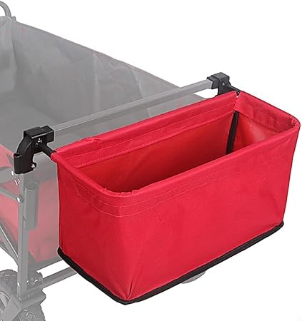 DUOHNBM Wagon Hintere Aufbewahrungstasche, zusammenklappbar, Oxford-Stoff, Hecktasche, Trolley, Zubehör für Freizeit, Camping, Picknicks (grau)