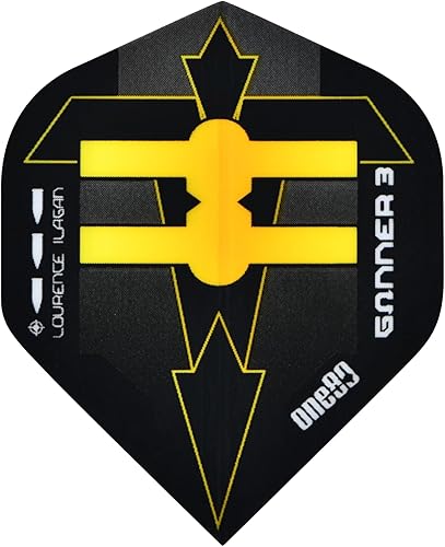 ONE80 Soft Dart Lourence Ilagan The Gunner 3 VHD 90% Tungsten Softtip Dart Softdart Dartpfeile Set mit Schäften und Flights Hochwertige Tungsten Softdarts
