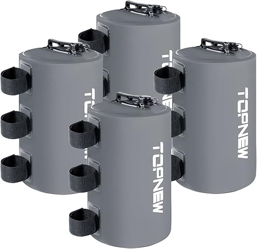 Topnew Baldachin Wassergewichtsbeutel, 79,4 kg Wasserzelt-Gewichte-Set mit 4 Beingewichten für Pop-Up-Baldachin, Vordächer, Zelt, Pavillon, Blau