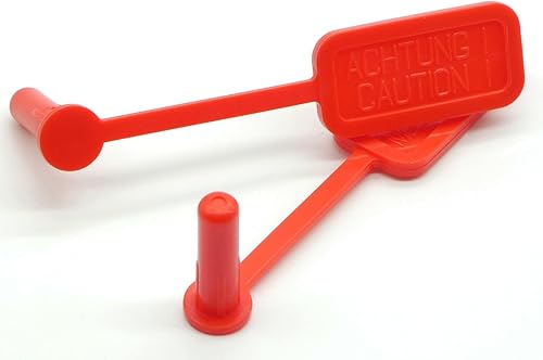 Flachberg 22 lfb lr Sicherheitsfahne Patronenlagersperre (2 Stück) Safety Flag Kaliber, Rot