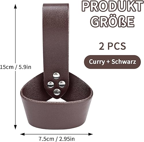 FLEXNOVA Schwerthalter Gürtel, 2 Stück Piraten Gürtel, Schwert Halterung Gürtel aus Leder Schwertgürtel Schwertscheide Piraten Schwert mit Gürtel Retro-Gürtelhalter für Kostümpartys Halloween