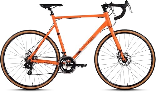 WYNN Gravelbike 28 Zoll GRL5.0 orange Rahmenhöhe 51/54/57/60 cm Damen Herren 14 Gänge