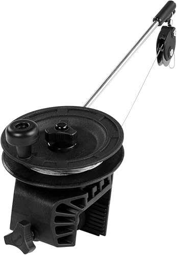 Scotty 620714 Laketroller Manueller Downrigger, Klemmhalterung, Schwarz, S