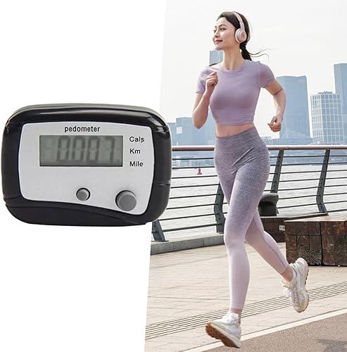 Gehen auf dem Kalorienstufenschalter, digitales LCD-Display, Gehdistanz, leicht, leicht, Clip-On-Schrittbetrieb für Männer, Frauen, Erwachsene für Kinder, PE