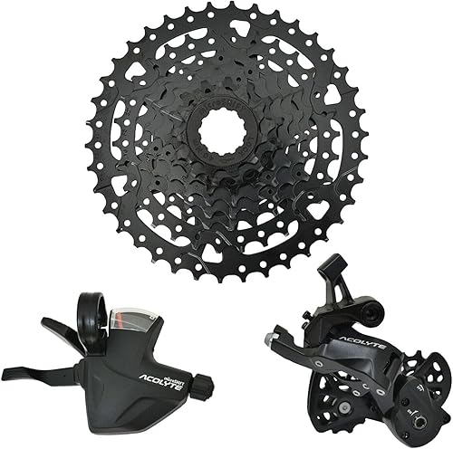 microSHIFT Acolyte MIS2821 Super Short 1x8 Spd Groupset MTB Drivetrain für 50,8 cm (20 Zoll) Rad