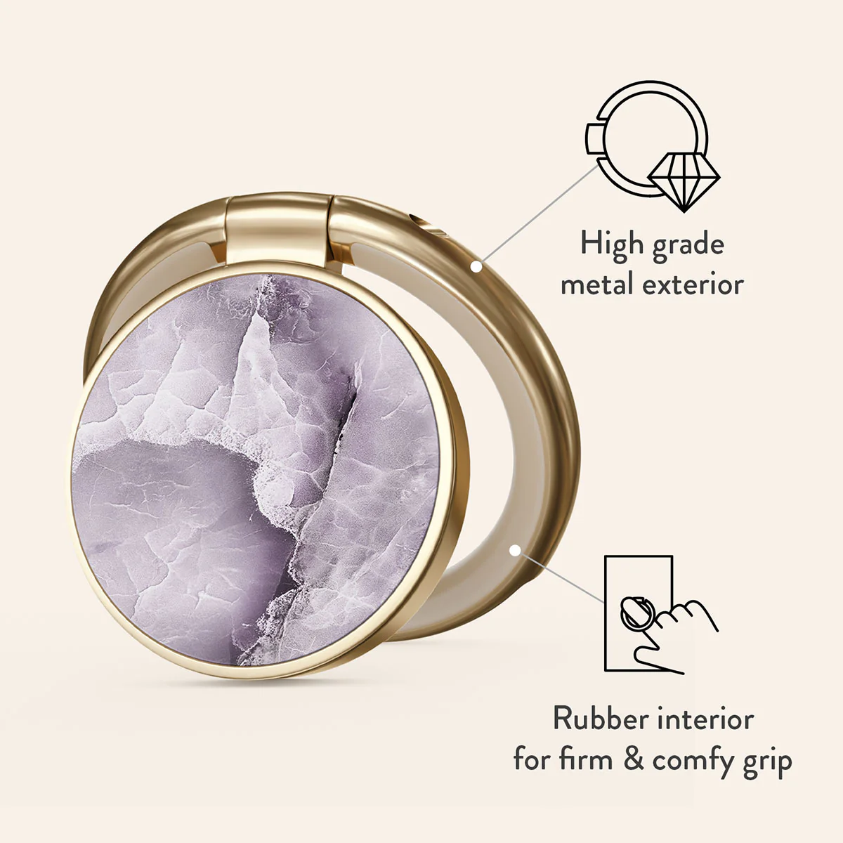 Black Currant - Adhesive Ring Holder