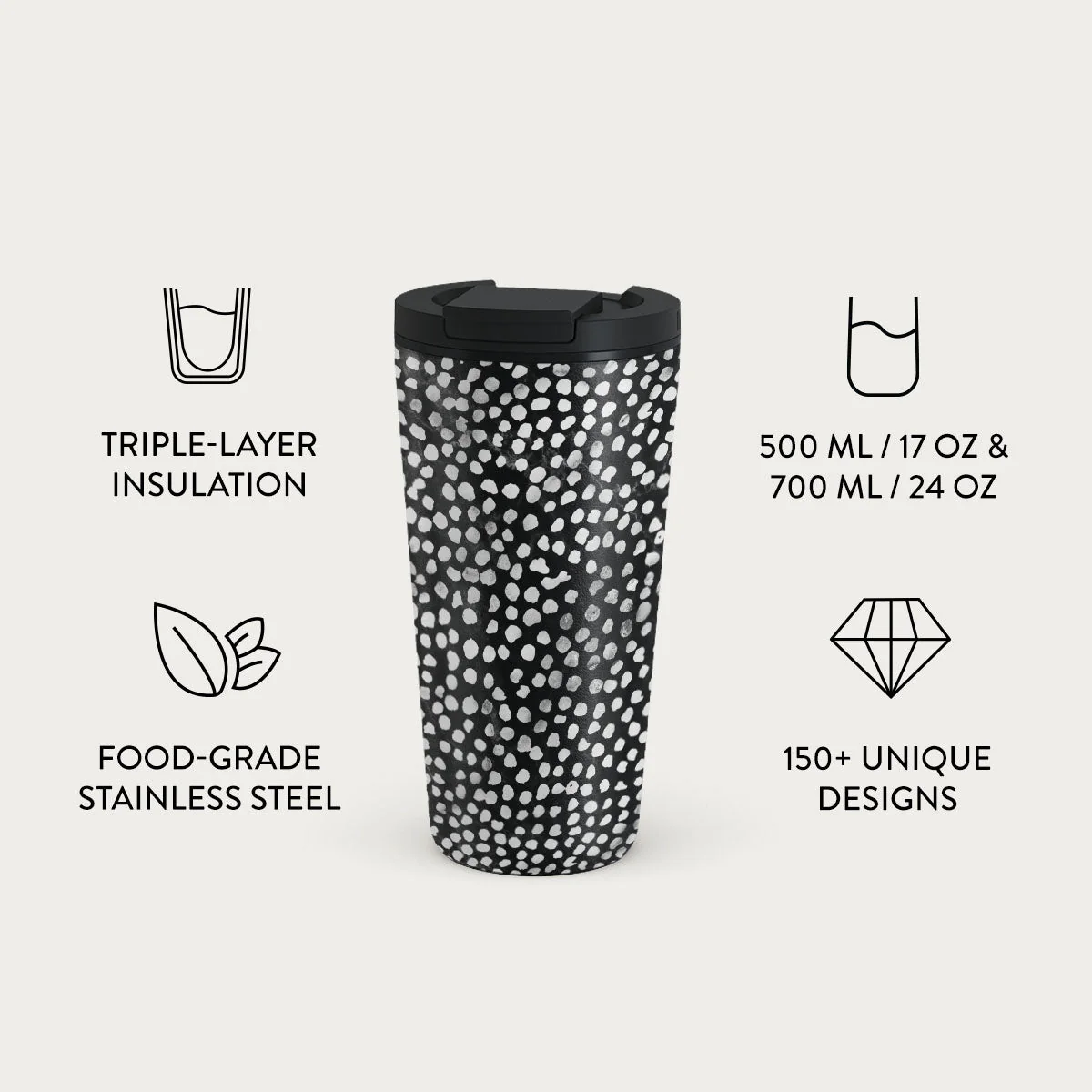 Night Sky - Dotted Travel Mug