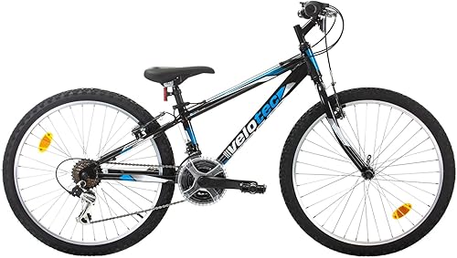 Multibrand Tempo 24 Zoll Aluminium-Mountainbike, 18 Gang, V-Bremse, für Jungen und Mädchen geeignet ab 130 cm - 155 cm