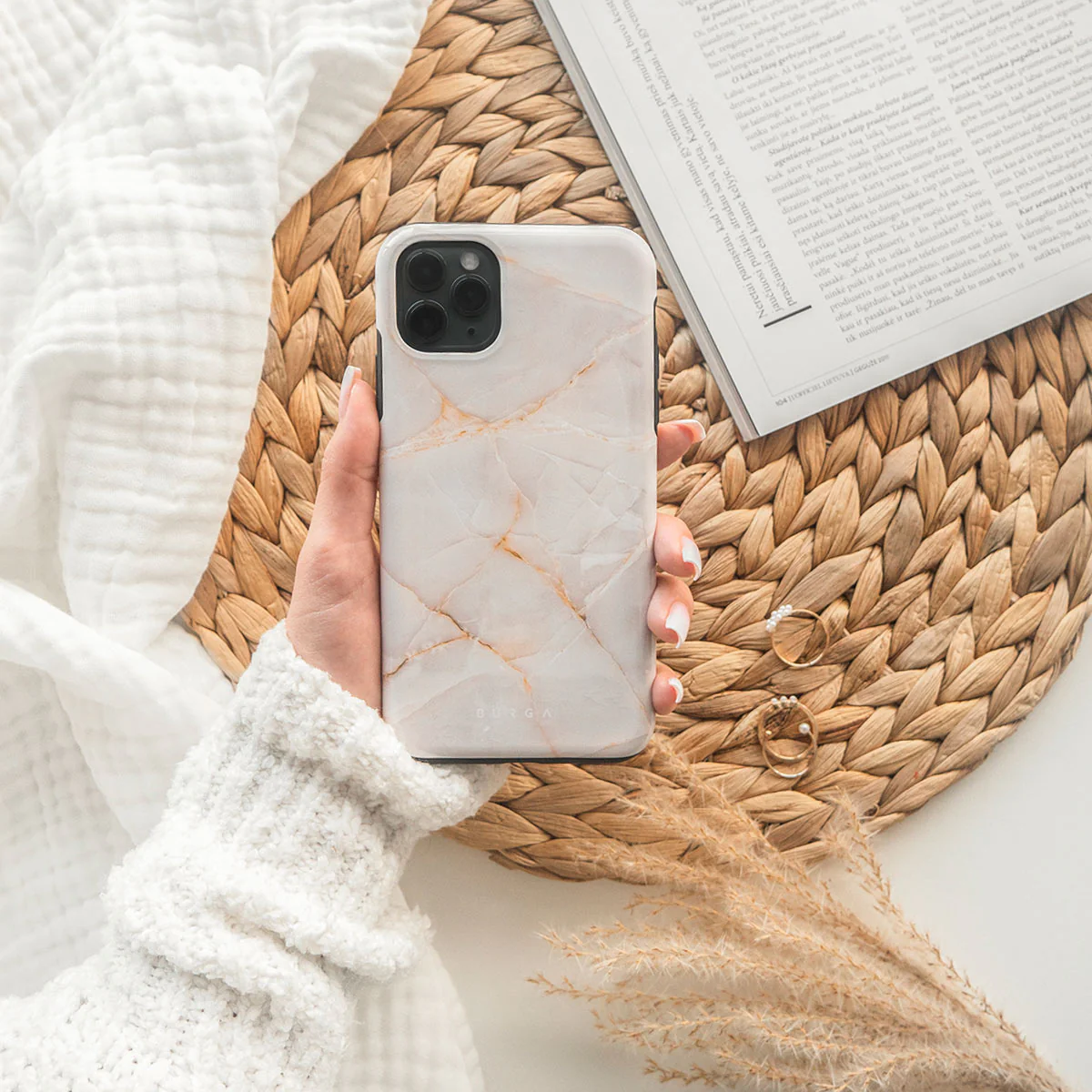 Vanilla Sand - Marble iPhone 16 Pro Max Case