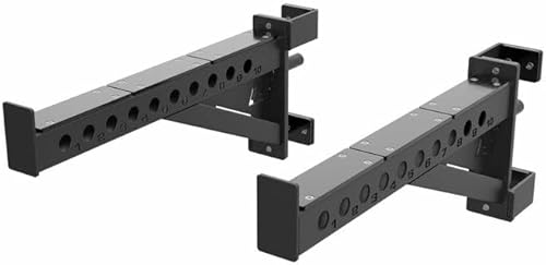 Atletica R8 Spotter Arme | Paar | Sicher trainieren, auch vorm Rack | Belastbar | 61 cm lang | 6 mm Dicke UHMW-Kunststoffplatte zum Schutz der Langhantel