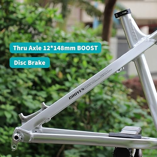 HSIRYAOHD Dirt Jump Bike Rahmen 26er 27,5er AM Hardtail Mountainbike Rahmen 40,6 cm Scheibenbremse Boost Rahmen 12 x 148 mm Steckachse Aluminiumlegierung Rahmen mit Steuersatz-Sattelstützenklemme