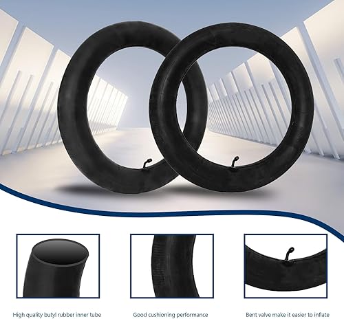 16 x 3,0 Fahrradschlauch-Ersatz, 16 Zoll Fahrradreifen Ersatz, kompatibel mit 16 x 3,0 16 x 3,25 16 x 3,5 Innenschläuche, für E-Bikes, Elektroroller, Mopeds [verdickt] (2 Stück)