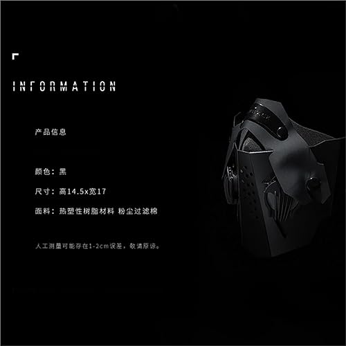 YChoolco Taktische mechanische Cyberpunk-Maske Paintball-Maske im futuristischen Stil Halloween-Party-Kostüm-Requisiten-Zubehör for Musikfestivals