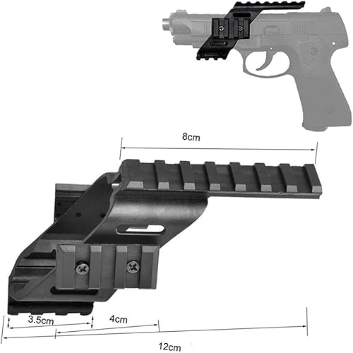 Haowenzhen 2021 Universal Tactical Pistol Scope Sight Polymer Light Weight Mount with 7/8' Weaver & Picatinny for G17 5.56 for s&w/1911/Walther p22/HKp30/SD9VE 9mm
