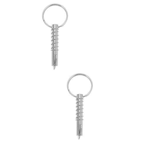 ULTECHNOVO 2St Bootsteile und -zubehör plug klinkenstecker Bootssicherheitsnadel boot zubehör Schnellverschluss Deckbackenstift Abfluss Bausätze Bootszubehör Sicherheitsnadel für Boote Silver