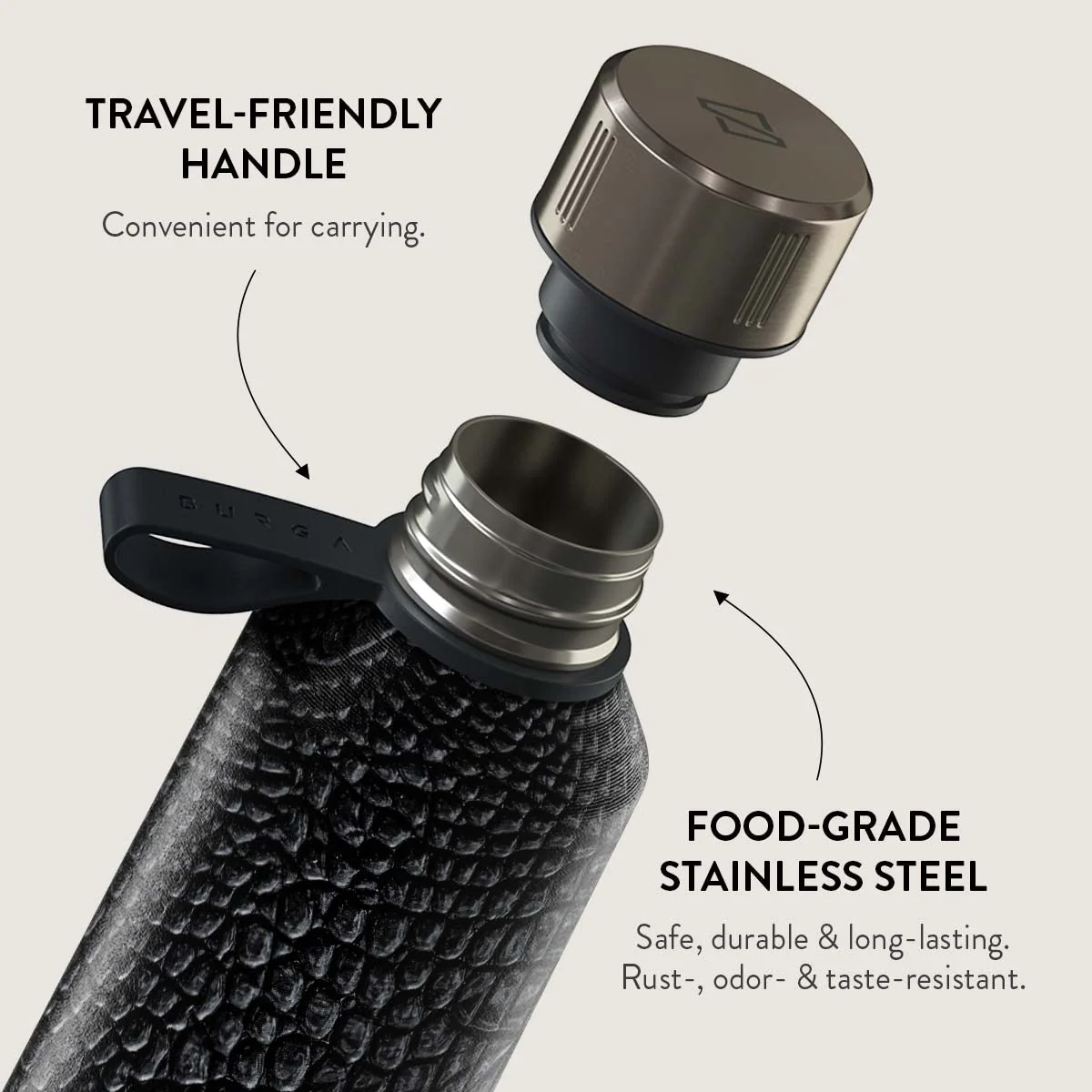 Reaper's Touch - Snakeskin Water Bottle