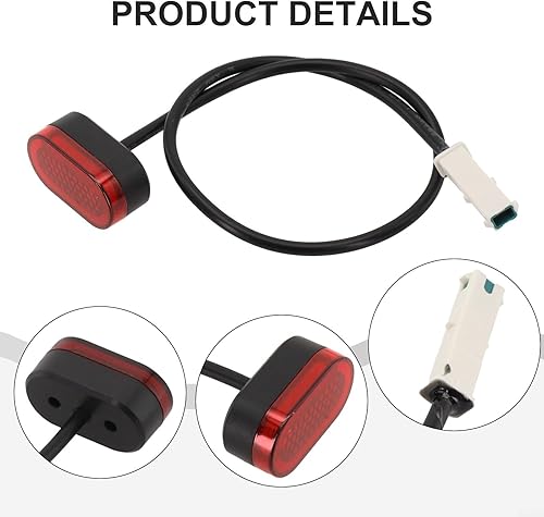 LUCKCDUO Rücklicht, Bremslicht, Rücklicht, Licht für Heckfender, für M365 Elektroroller, Ersatzteile für E-Scooter