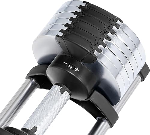 Sevico verstellbare Kurzhantel - Hantel mit Ablageschale platzsparende Hantel für Frauen und Maenner, Training und Fitness zu Hause 6 Gewichtsstufen 2-24 kg