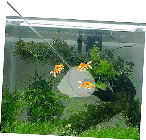 NAMOARLY Teleskopisches Aquarium Fischnetze Mit Feinem Netz Edelstahl Kescher Für Kleine Aquarien Ausziehbarer Griff Für Einfaches Fangen Und Reinigen Von Fischen Und Garnelen