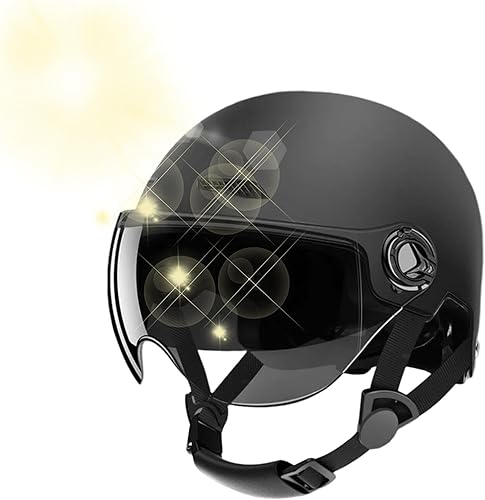 SVCEQZE Fahrradhelme, 26 x 20 x 18 cm, hochschützend, stoßdämpfend, Halb-Scooter-Helme, Dirtbike-Helme, Erwachsene, Kopfschutz für Mountainbikes, Rennräder, Elektro-Scooter