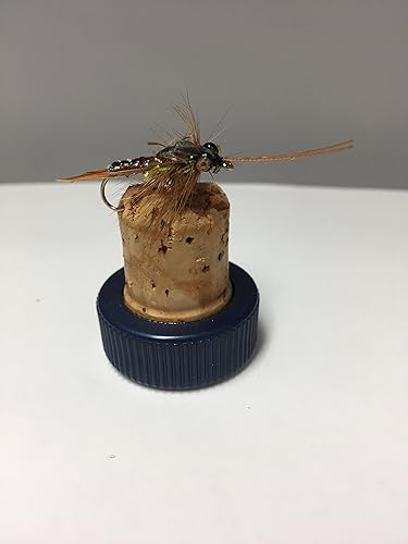 Fliegen Fischen 'Freie Schwimmen Nymphs' Premier Qualität UK Pack von acht Stein Fliegen Pack # 54