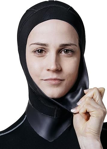 Cressi Base Layer Hood Vest Lady 2.5/5mm - Unteranzug mit eingebauter Kapuzenfrau, Schwarz