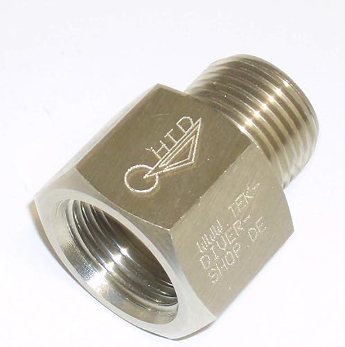 HTD Gewindeadapter Druckluft G 5/8' Innengewinde - Edelgas W 21.8 Aussengewinde