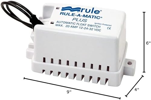 Rule Rule-A-Matic Plus Schwimmerschalter, abgedeckt, feuchtigkeitsdichte Dichtungen