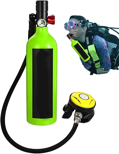 15 Minuten Unterwassertank, 1 l Tauchausrüstung, Air Buddy Tauchsystem, 15 Minuten Unterwasser-Atmungszeit, kompakt und leicht, 2140 g, perfekt für Männer und Frauen, Tauchtraining