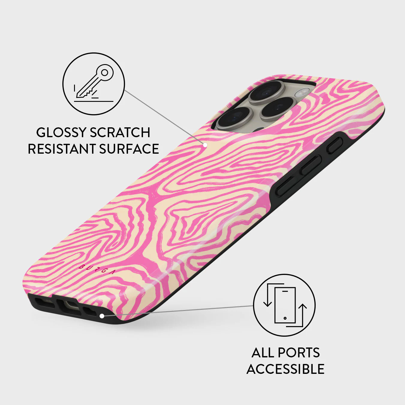 Pink Shores - iPhone 16 Pro Max Case