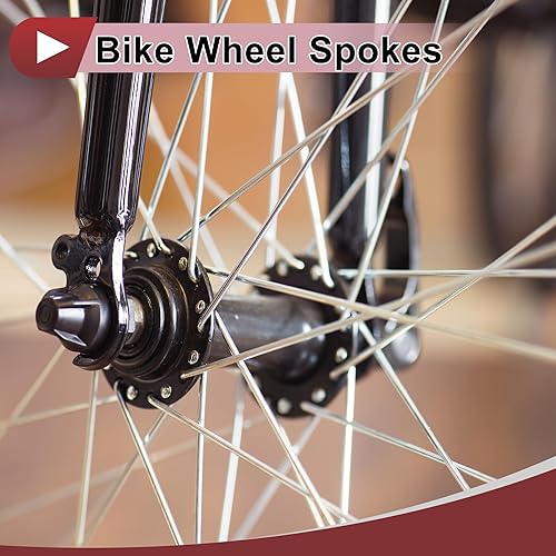 HEROFFIX 12 Set 14G Fahrradspeichen 289mm Fahrradrad Speichen 304 Edelstahl Silber Ton