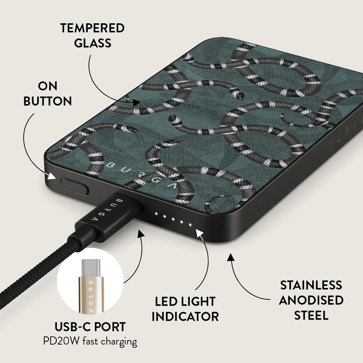 Constant Danger - Cool Magnetic Power Bank