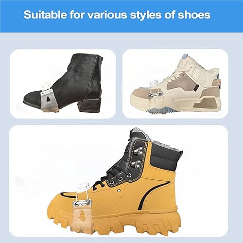 Zubehors Schneespikes für Schuhe, Eisgreifer für Schuhe - 1 Paar robuste Eisstollen mit mittlerer Sohle | rutschfeste Schnee-Traktionsklampen, Bergsteiger-Eisgriffe mit 5 Spikes zum, Wandern