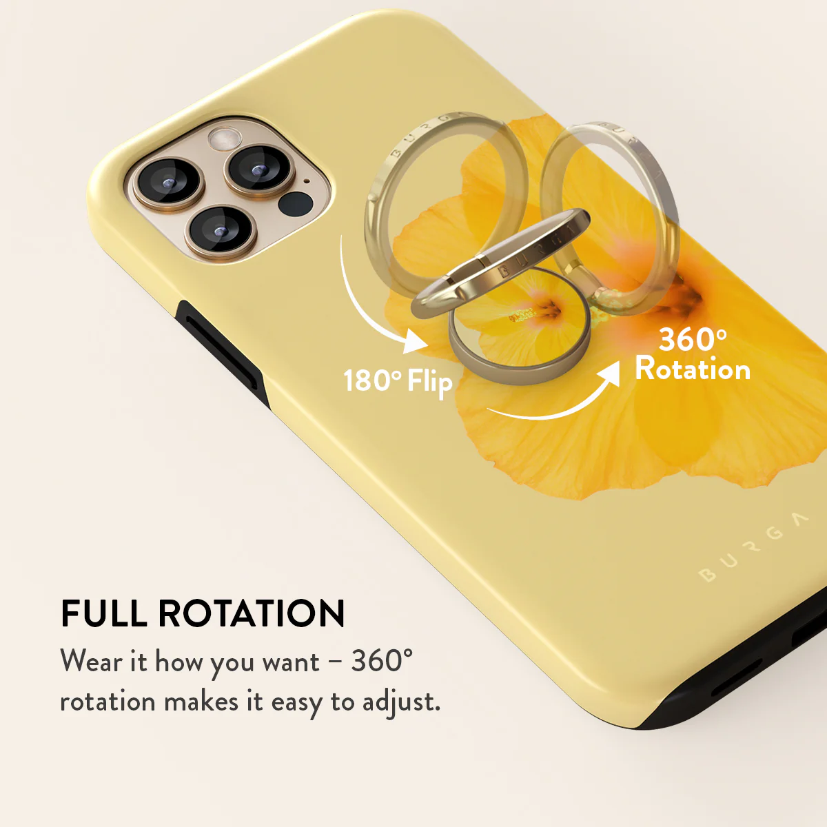 Hibiscus - Adhesive Ring Holder