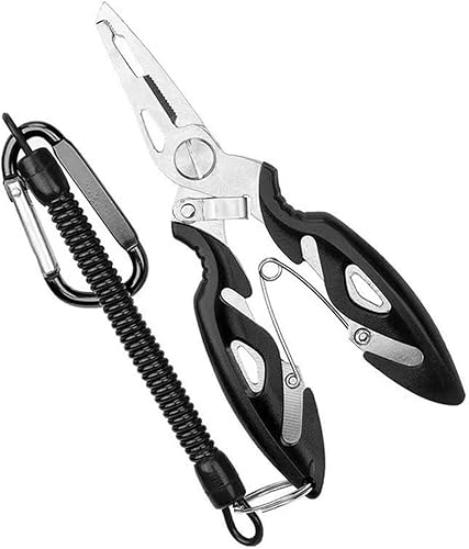 EODKSE Angeln Zange Set - praktische Multifunktionszange für Angler: Hakenlöser, Sprengringzange und Angelhakenentferner in einem, Robuste Fischereizange als unverzichtbares Angelzubehör,