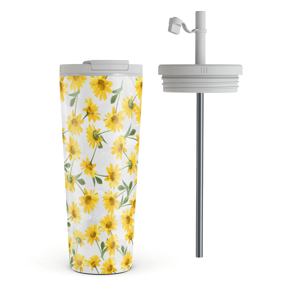 Summer Scent - Yellow Flower Travel Mug