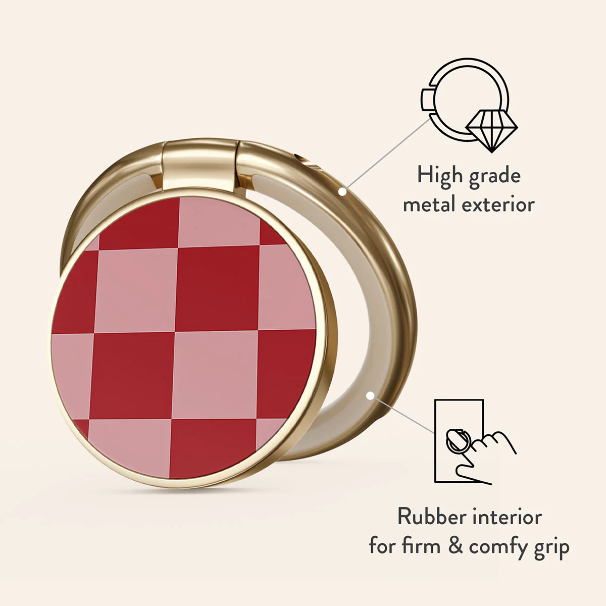 Cheerleader - Adhesive Ring Holder