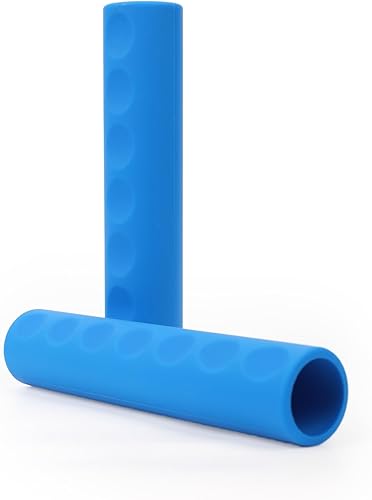 NQEUEPN 2 Stück Kajak Paddel Griffe, 3cm Durchmesser Abnehmbar Weich Paddelgriffe rutschfest Kajak-Griffe Blasenschutz Kajak-Zubehör für Kajakfahren Kanus (Blau)